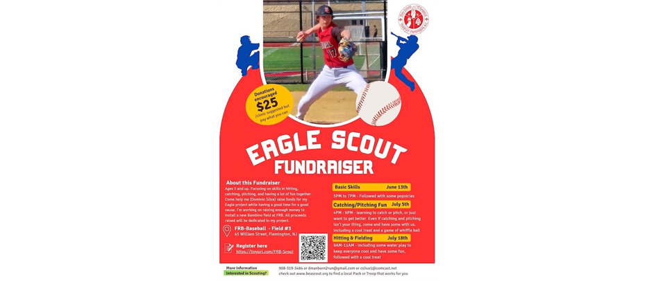 SUMMER BASEBALL CLINICS - Eagle Scout Project